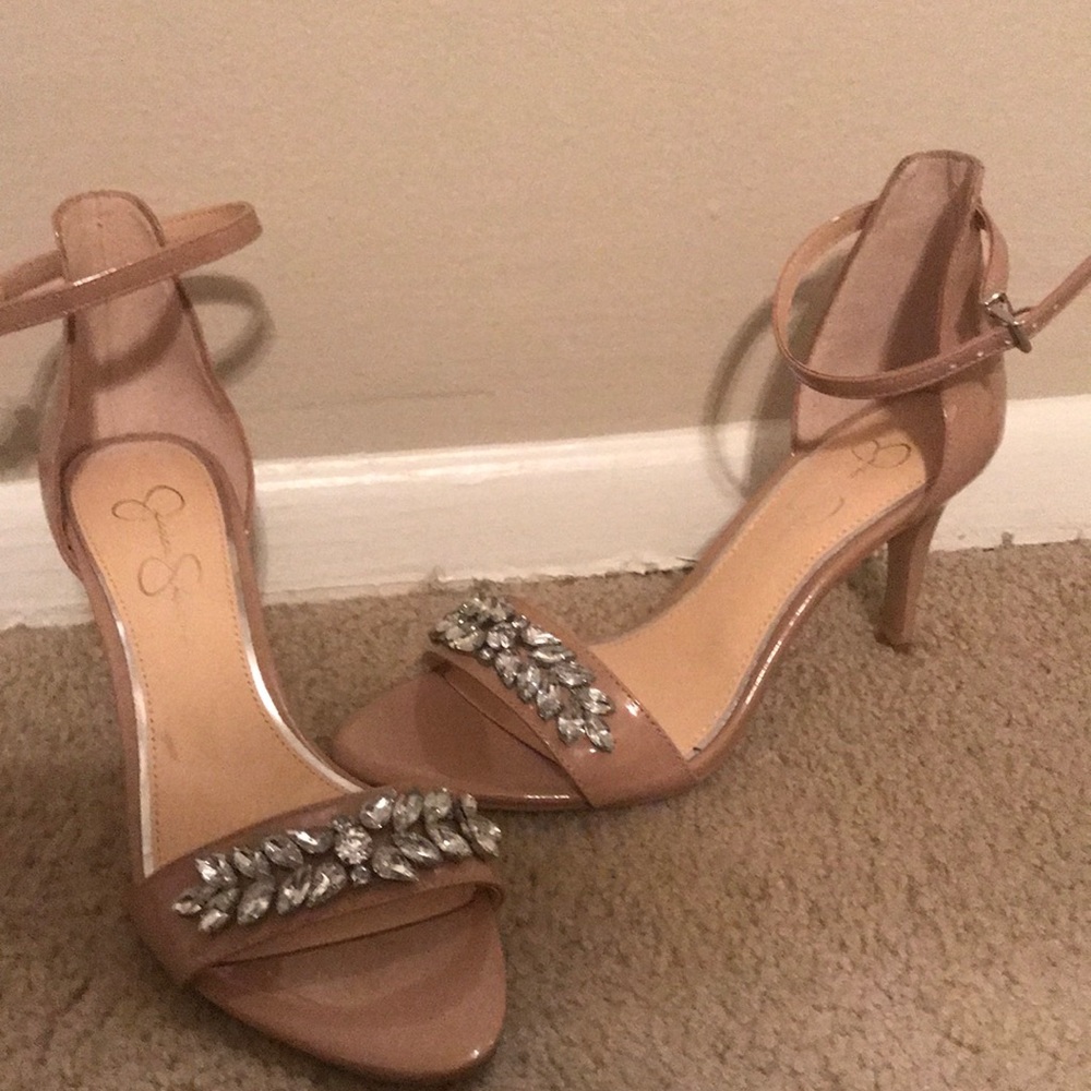 Jewelled heeled Sandal